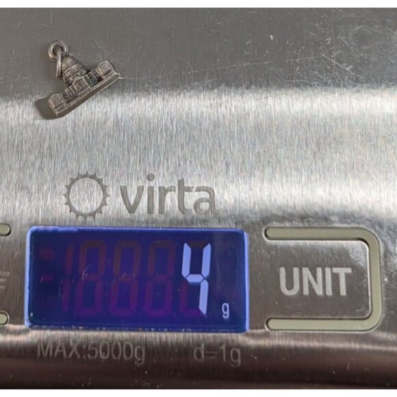 US Capitol Building Silver Charm Pendant - Picture 14 of 14